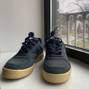 Diadora Men's Dark Blue Sneakers with Beige